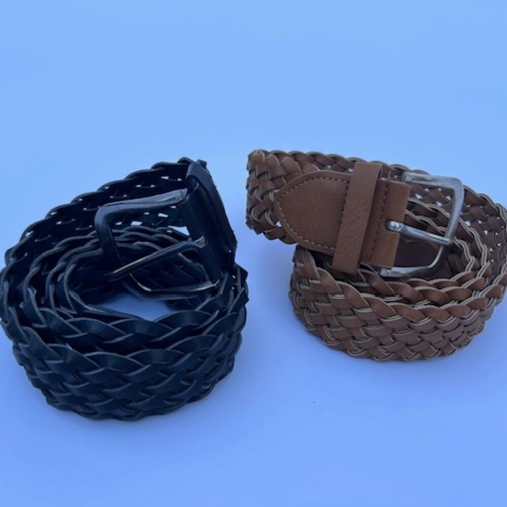 Pair of Belts. Black and Brown. Excellent Used Condition.